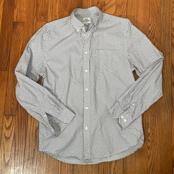 Ben Sherman Union Fit Long Sleeve Button blue Down Shirt Men’s size M - Picture 1 of 9